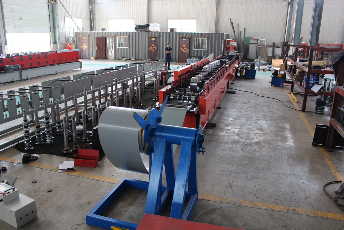 3phases Rain Water Downspout Roll Forming Machine Suitable Materials Thickness 0.4-0.8mm