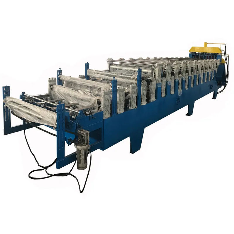 Color Sheet Double Layer Roll Forming Machine Deck Roll Former Energy Efficiency