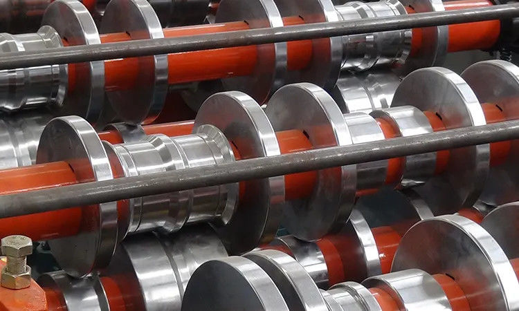 Galvanized PPGI Double Layer Roll Forming Machine With Hydraulic Cutting 8-15m/Min