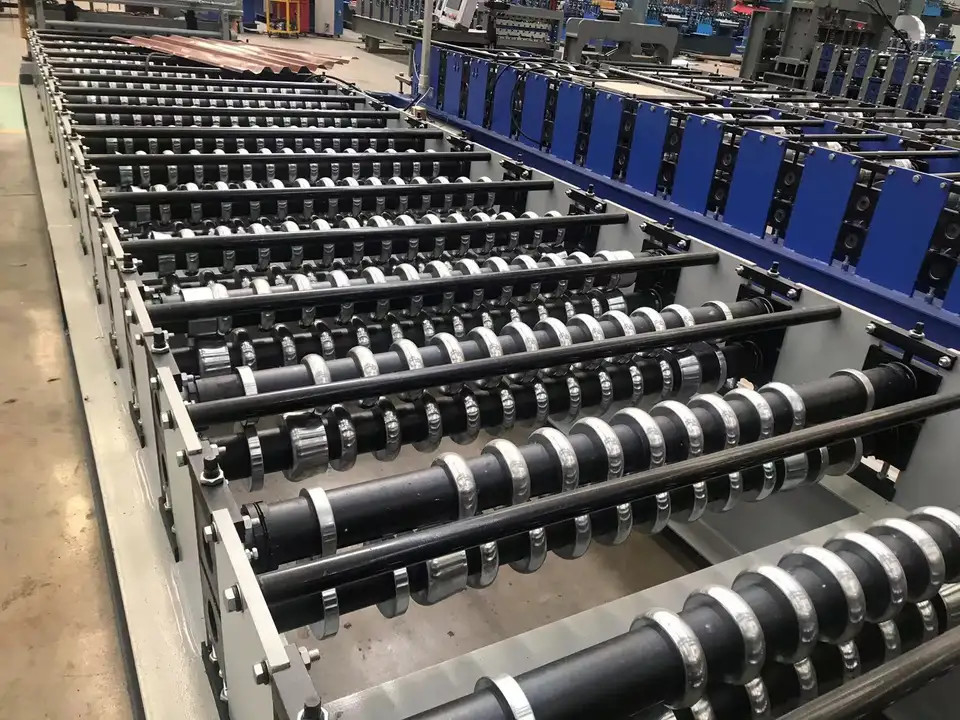ISO Automated Corrugated Roof Sheet Roll Forming Machine Corrugated Iron Making Machine