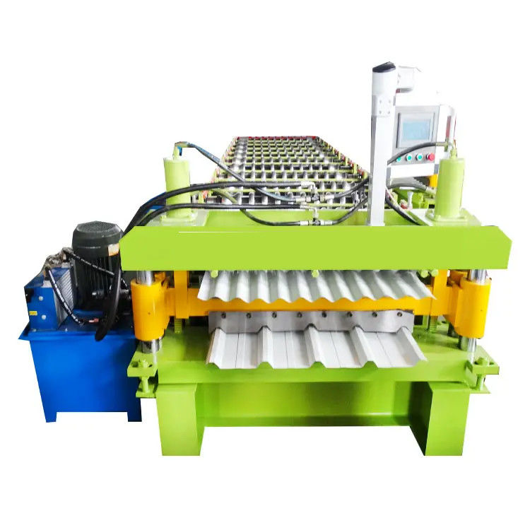 2025 new design Trapezoidal and glazed Double Layer Roof sheet roofing tile Roll Forming Machine