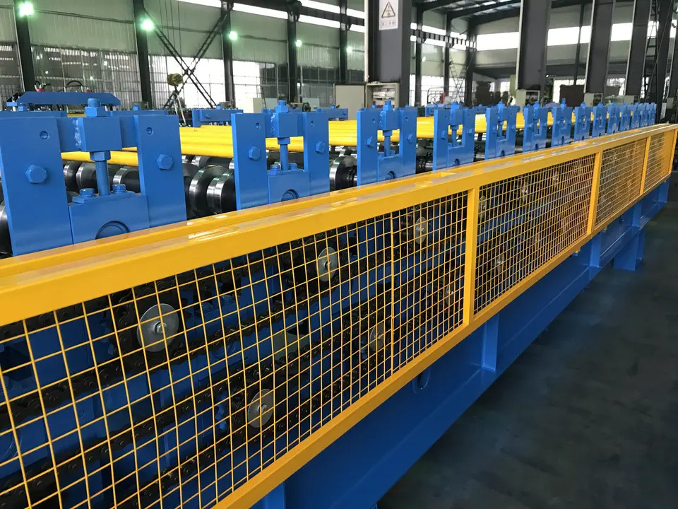 Double Deck Roofing Panel Roll Color Steel Tile Making Machine PLC Control