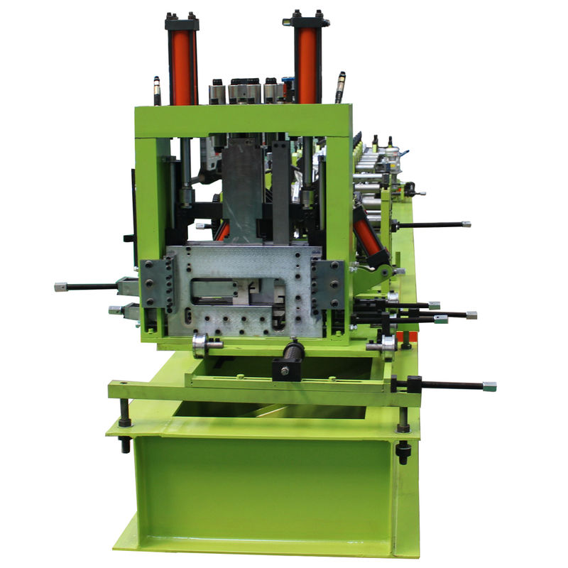 380v 50hz 3 Phase C Purlin Roll Former Cr12mov Cutting Blade 3.5t Weight