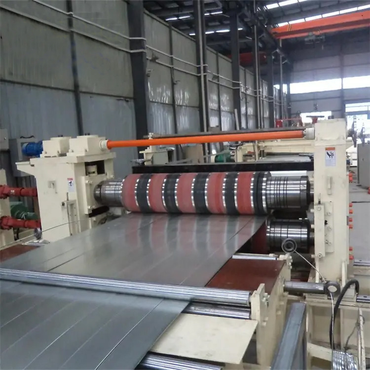 steel coile 40m/min High Speed Slitting Line Machine With Hydraulic Uncoiler And Recoiler