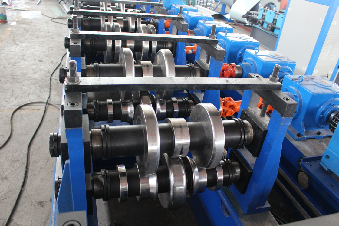 Efficient 26T Highway Guardrail Roll Forming Machine With Quench HRC58-62 Plated Chrome Roller