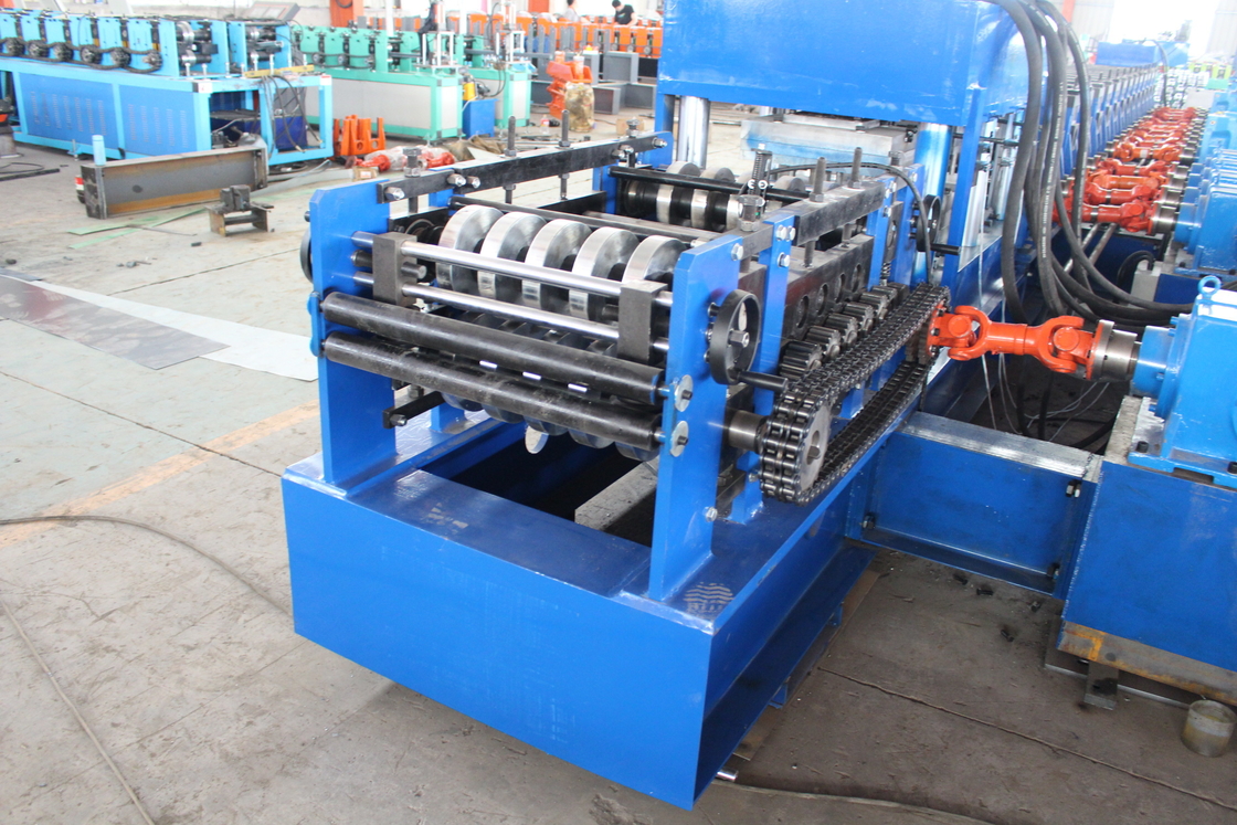 2024 11kw 5.5kw GI Highway Guardrail Roll Forming Machine Cr12Mov Cutting Blade Material
