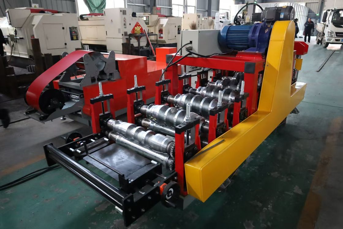 Portable Double Lock Standing Seam Roof Panel Roll Forming Machine With PLC Delta Control System And Wall Panel Structure