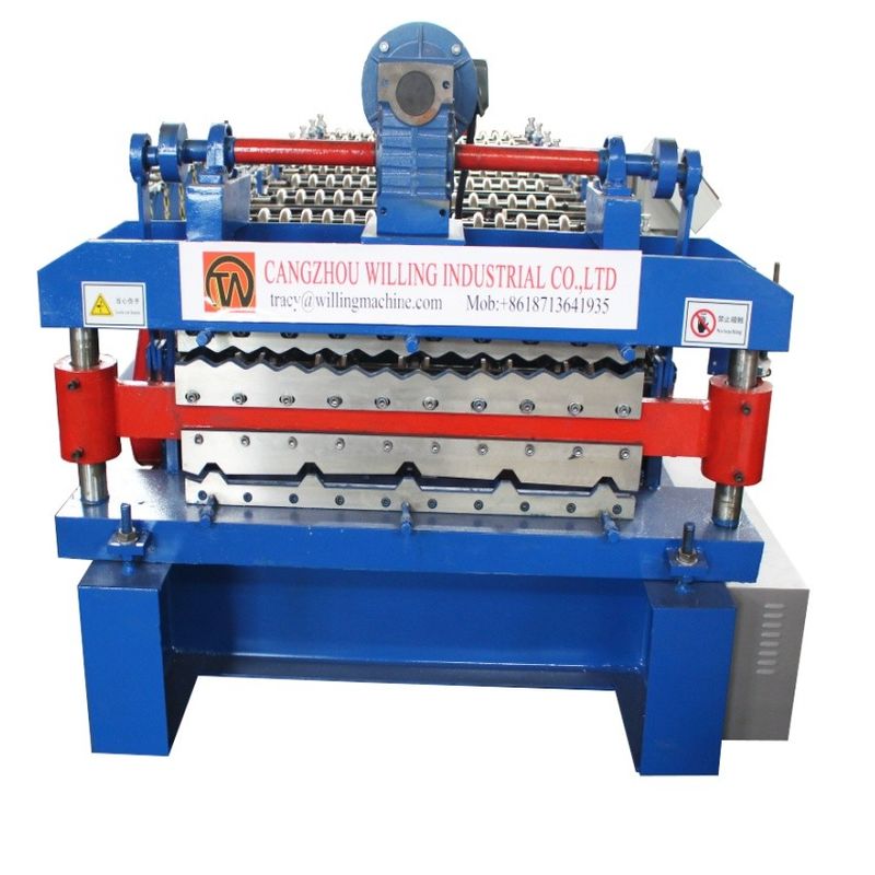 High Speed North America Market Mexico Roof Sheet  Double Layer Roofing Tile Machine