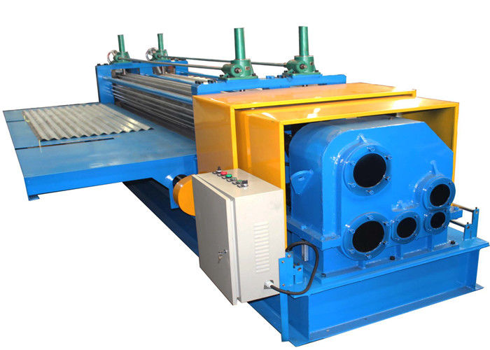 Ondulado Shutter Door Roll Forming Machine For Zinc Aluminium 0.12-0.4MM Thickness