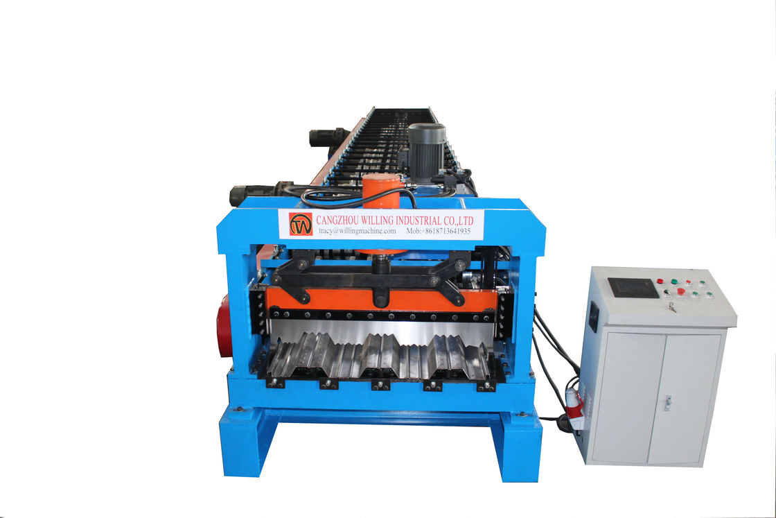 Multi Story 24stations Floor Deck Roll Forming Machine Steel Plate Tile Making