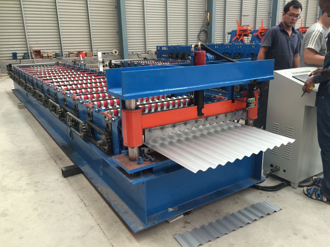 1.25'' Low Ribs  Roofing Sheet Roll Forming Machine Low Noise Hydraulic System
