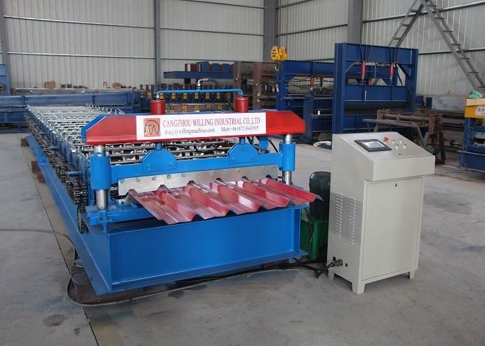 32 / 1000 Box Profile 0.5 Thick Galvanized Roof Sheet Roof Roll Forming Machine