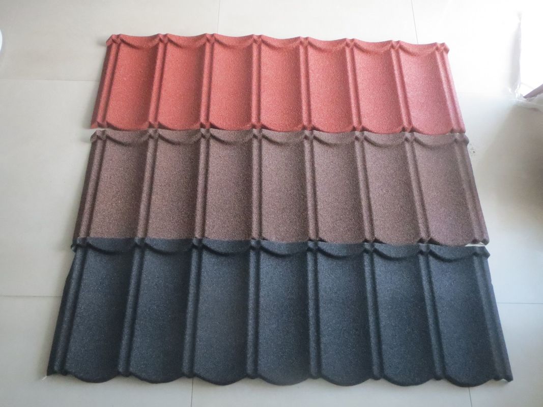 Color Stone Prepainted Galvanized Steel Coated Metal Roofing Tiles