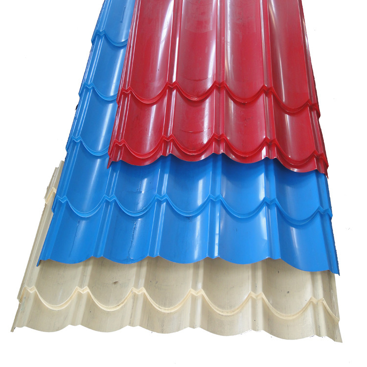 Automatic Roofing Tile PPGI Color Steel Roll Forming Machine 0.3-0.8mm