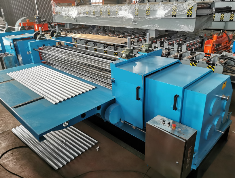 0.12-0.2mm Barrel Corrugated Roll Forming Machine For Thin Galvanized Material
