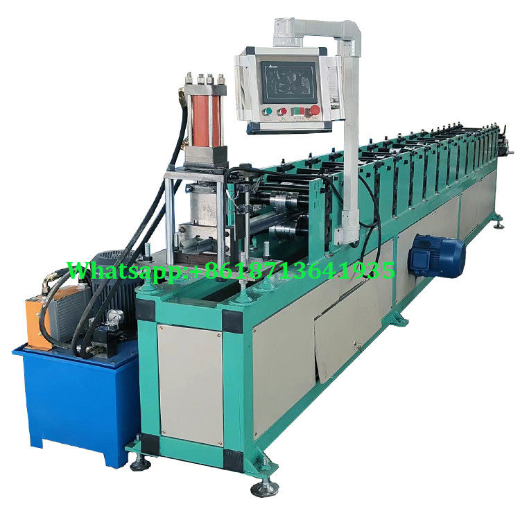 Guide Rail Roller Shutter Door Track Roll Forming Machine 0.8-1.0 Mm Automatic