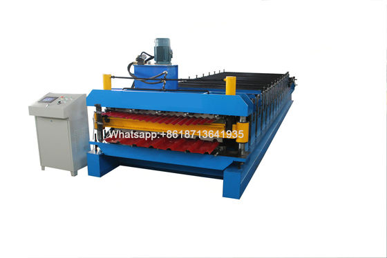7.5kw Double Layer Roll Forming Machine GI PPGI 25m/ Min Anti Rusty
