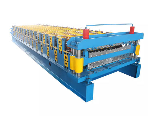 PPGI Double Layer Roll Forming Machine With Hydraulic Cutting