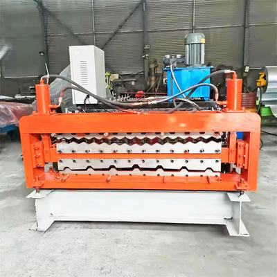 Trapezoidal and glazed Double Layer Roof sheet roofing tile Roll Forming Machine