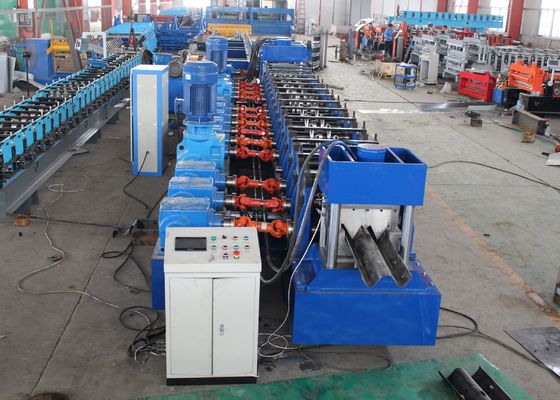350Mpa Yield Strength Highway Guardrail Roll Forming Machine With 400H Beam Structure