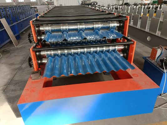 Roof Use Double Layer Double Deck Roofing Sheet Roll Forming Machine Roof Tile Making Machine