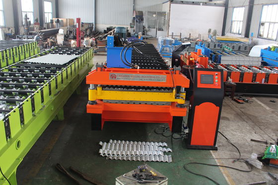High Speed Trapezoidal and glazed Double Layer Roof sheet roofing tile Forming Machine