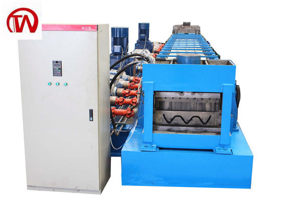 2024 11kw 5.5kw GI Highway Guardrail Roll Forming Machine Cr12Mov Cutting Blade Material