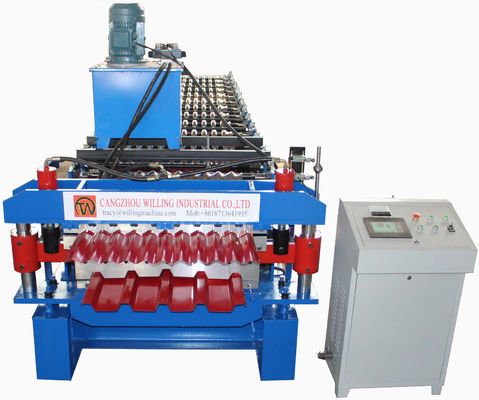 Double Deck Ppgi Roof Sheet Making Machine Plc Control