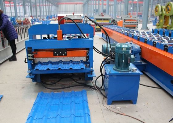 Slate Shake Profile Highway Guardrail Roll Forming Machine 20-30 GA Thickness