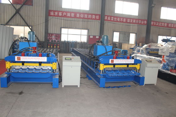 Versatile Summit Glazed Tile Roll Forming Machine Durable Welded Steel Frame