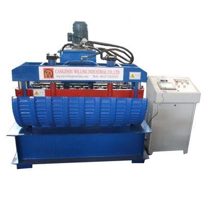 Hydraulic Crimping PPGI Roof Tile Roll Forming Machine For Curved Arch Sheet