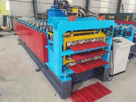 Panel 4kw Ibr Roof Machine Corrugated Metal Steel Glazed Tile Sheet Three Layer